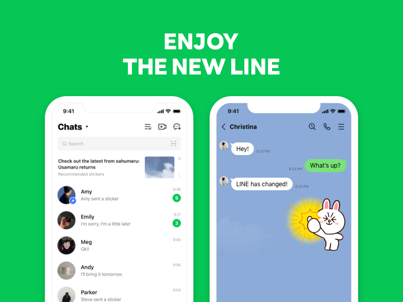 پیام رسان LINE